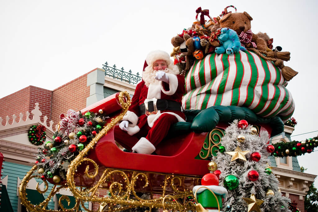 image of Santa at Christmas Parade